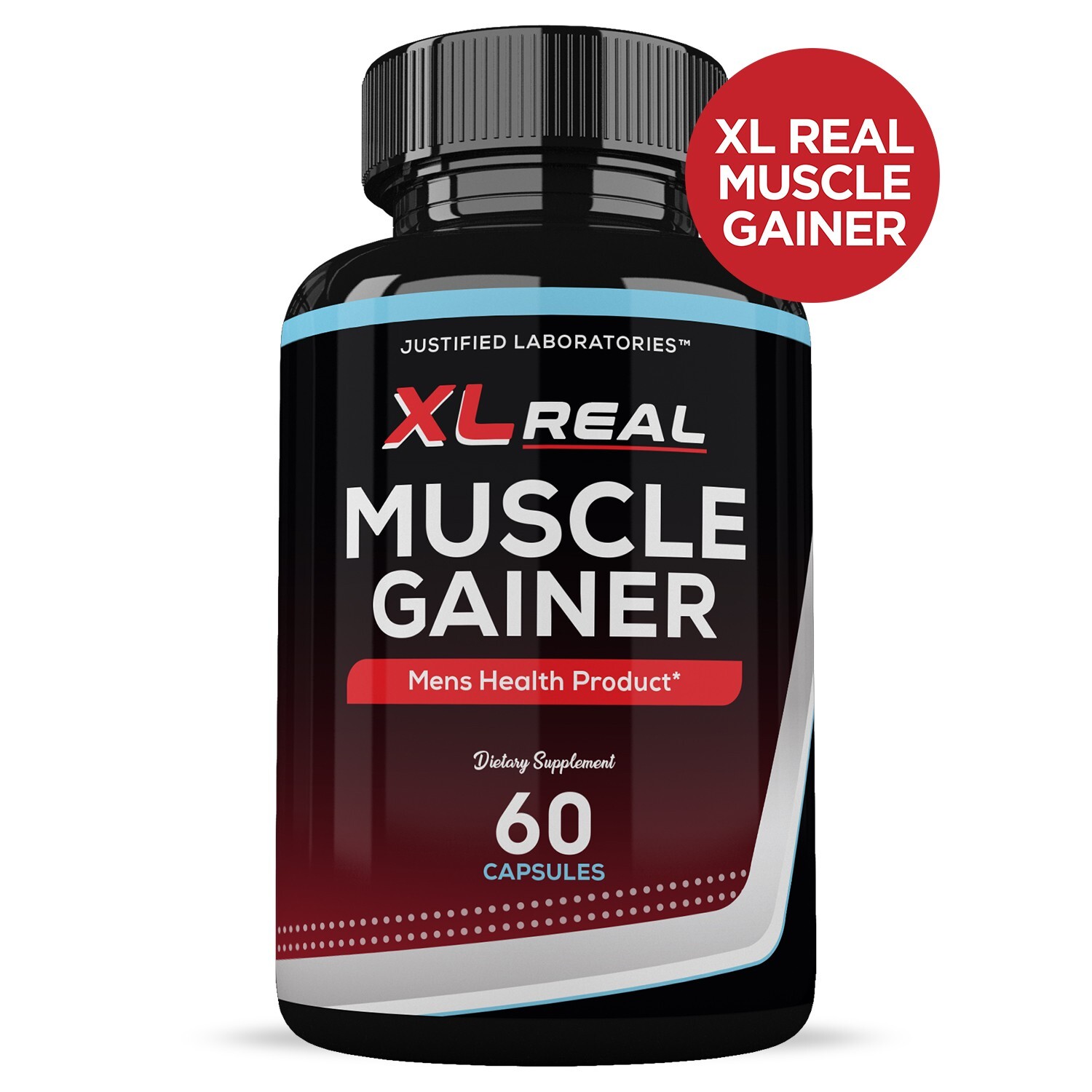 XL Real Muscle Gainer Men’s Health Supplement 1484mg 60 Capsules