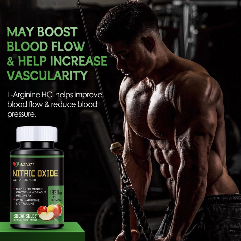 Nitric Oxide and Circulation Booster | L-Arginine, L-Citrulline | Extra Strength