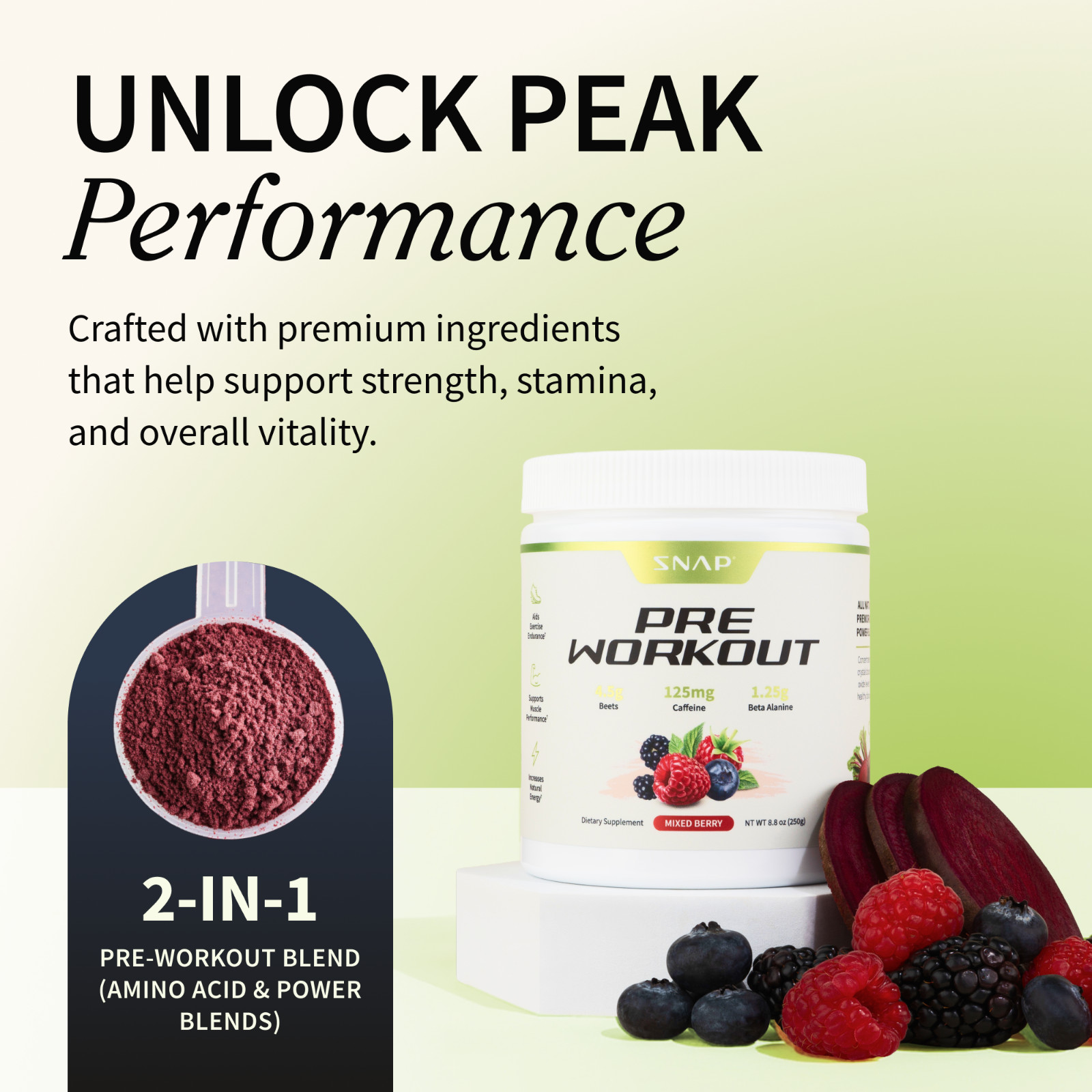 Organic Nitric Oxide Beet Root Powder or Pre Workout – Heart Health, Supports BP