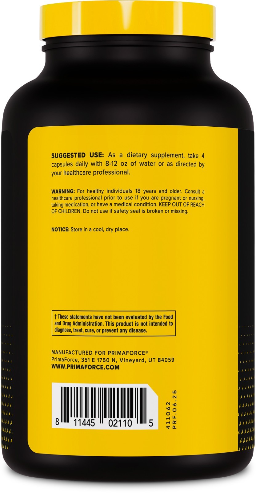 Primaforce Creatine Monohydrate Capsules – 240 Capsules, 3,000mg per Serving