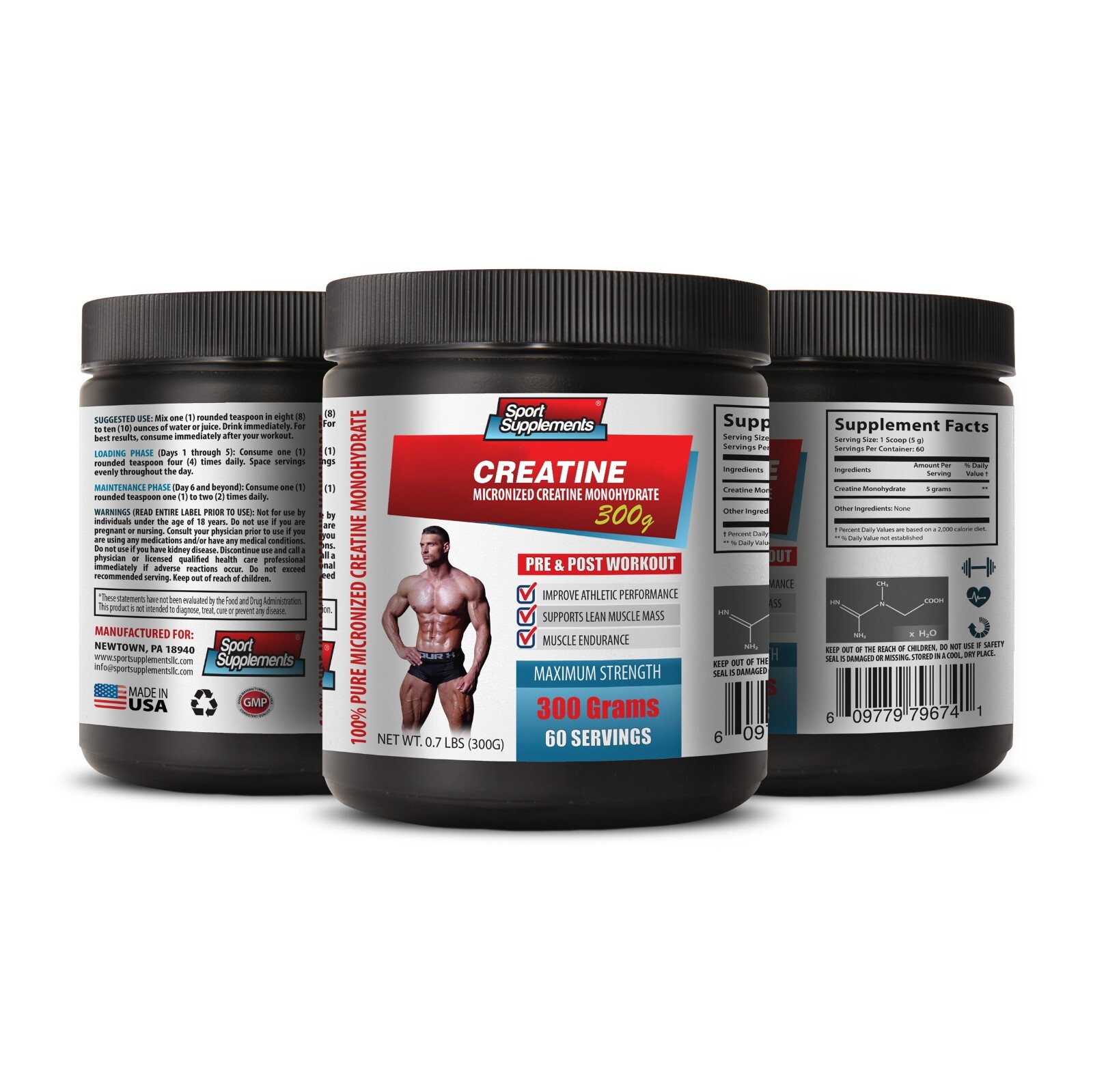 Optimize Muscle Energy – MICRONIZED MONOHYDRATE CREATINE – Muscle Boost 3B 900G