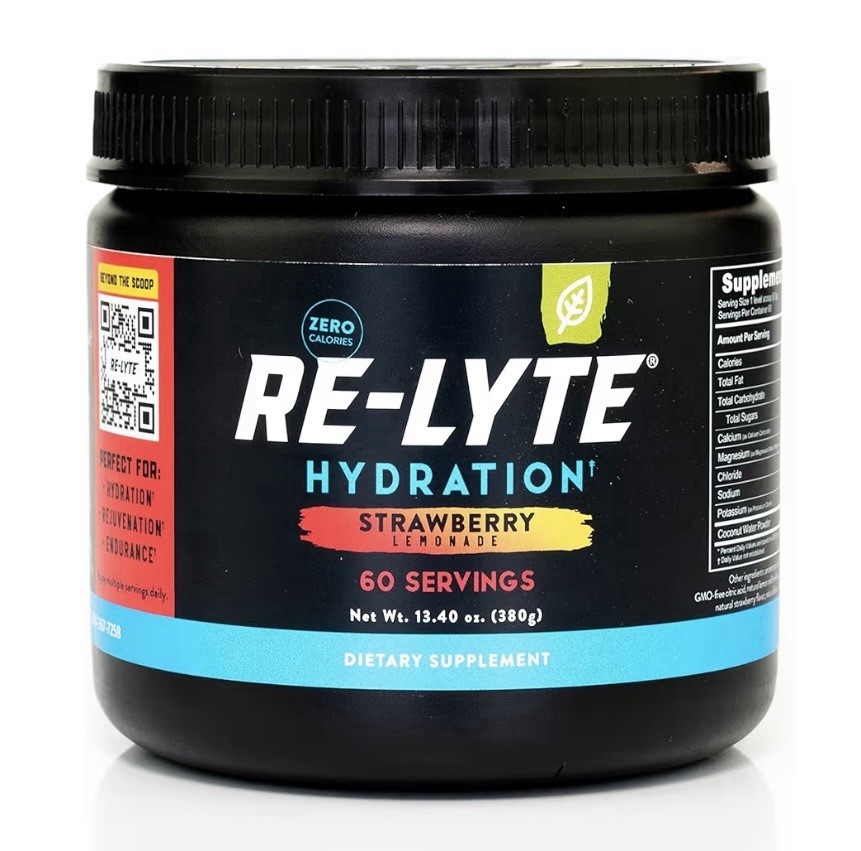 REDMOND Re-Lyte Hydration Electrolyte Mix Strawberry Lemonade 13.4oz BB: 07/2030