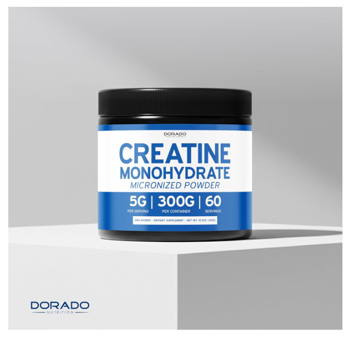 Creatine Monohydrate Powder 5000mg 5G Unflavored Muscle Energy Recovery 60 Servi