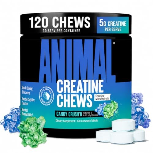 Creatine Monohydrate Chews 5g 120 Tablets Strength Power