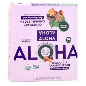 Aloha Organic Protein Bar – Plant Based Chocolate Caramel Pecan 12 bars