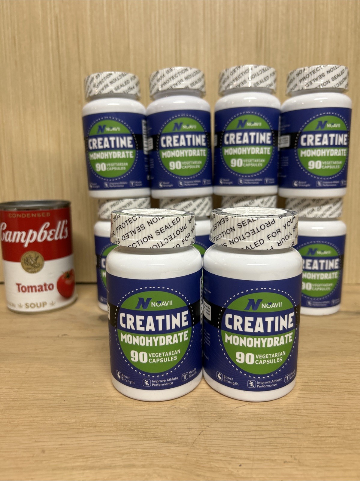 (LOT OF 10) NoavII Creatine Monohydrate Boost Strength 90 Capsules Exp. 07/2026