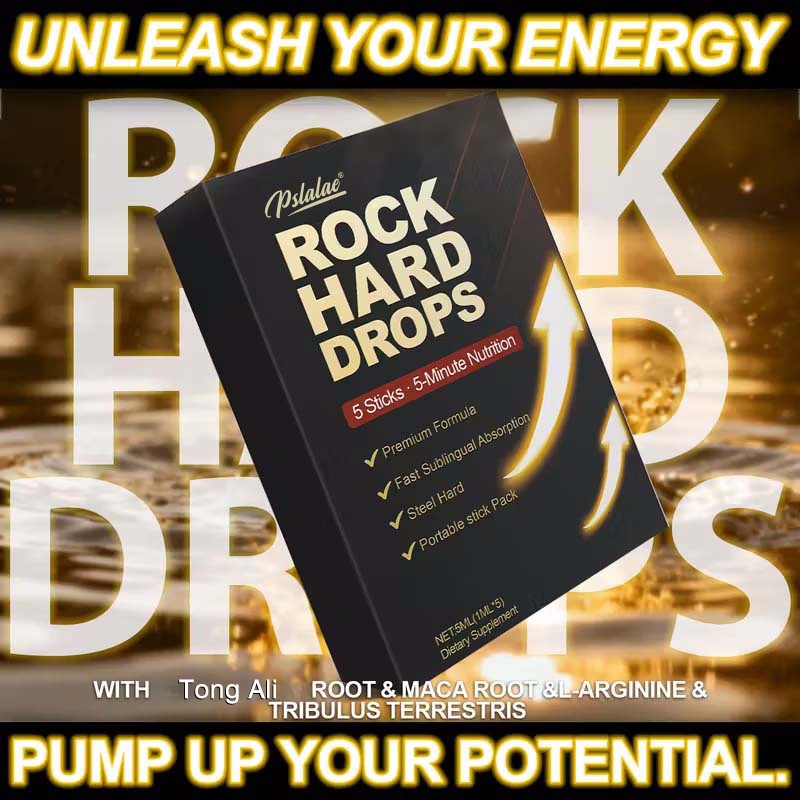 Rock Hard Drops – with Tribulus Terrestris, Maca Root, L-Arginine, Men’s Health