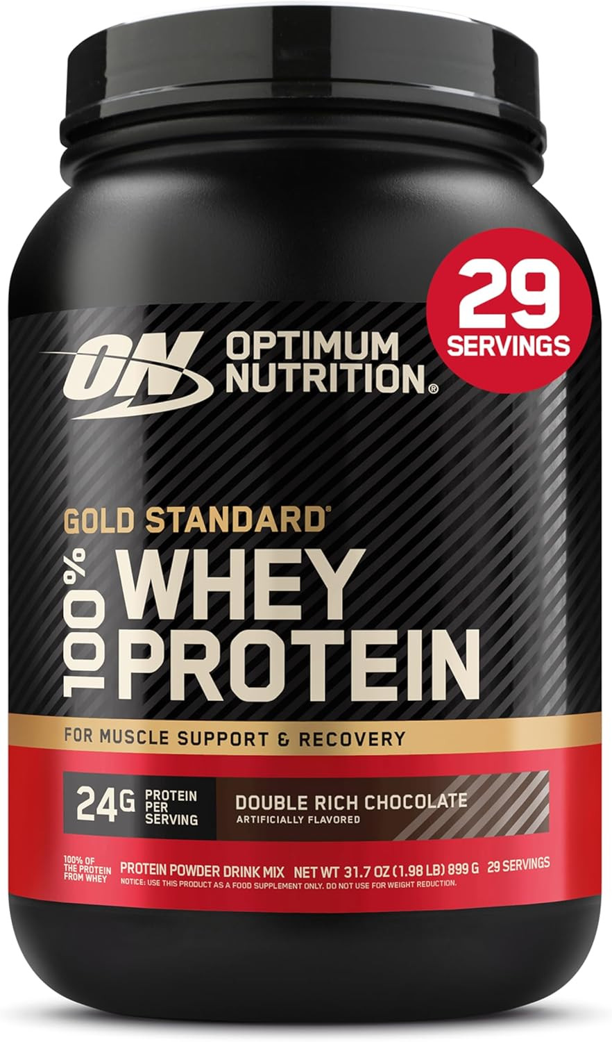 Gold Standard Whey Protein, Double Rich Chocolate, 1.98 lb