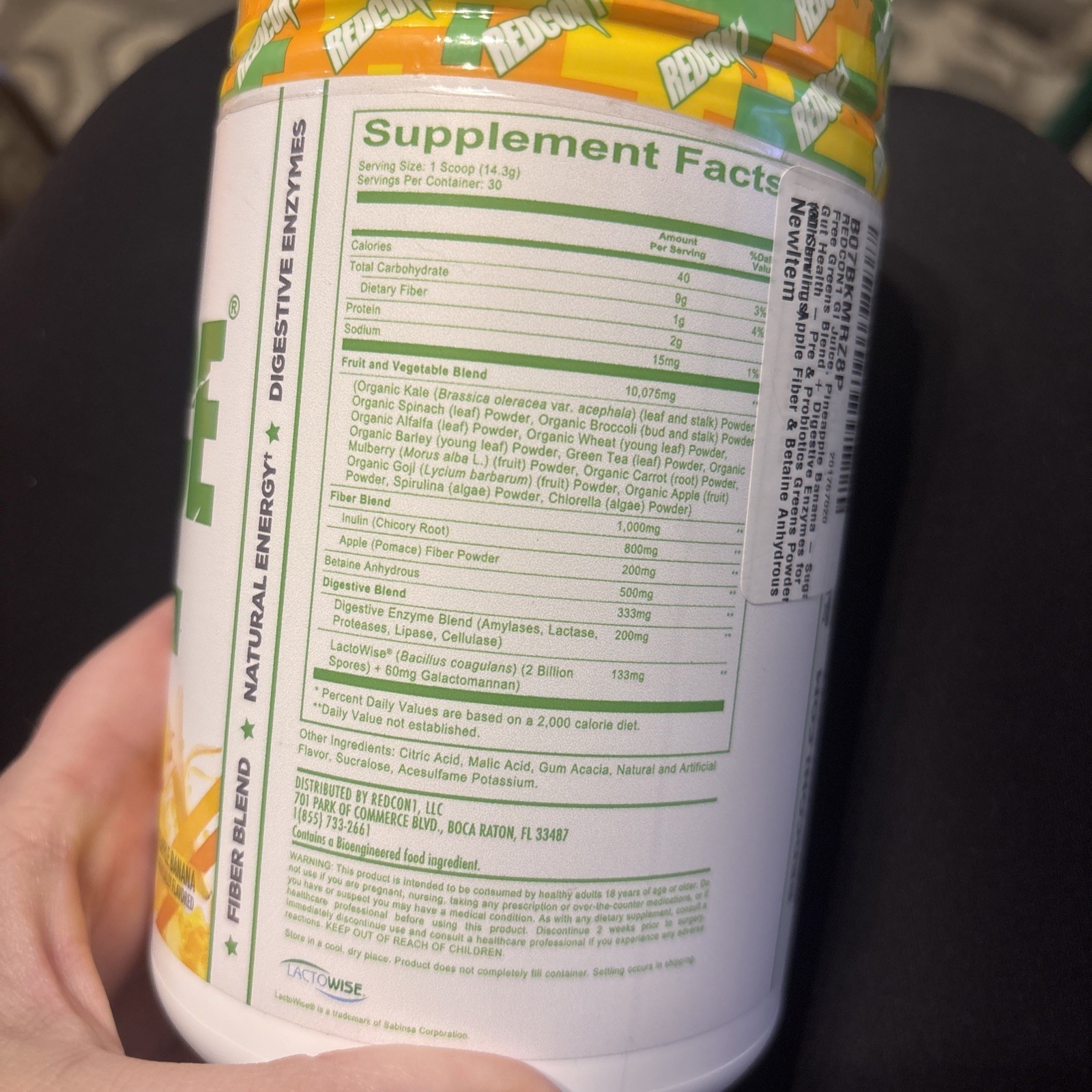 GI Juice, Supergreens Blend, Pineapple Banana, 15.13 oz (429 g)