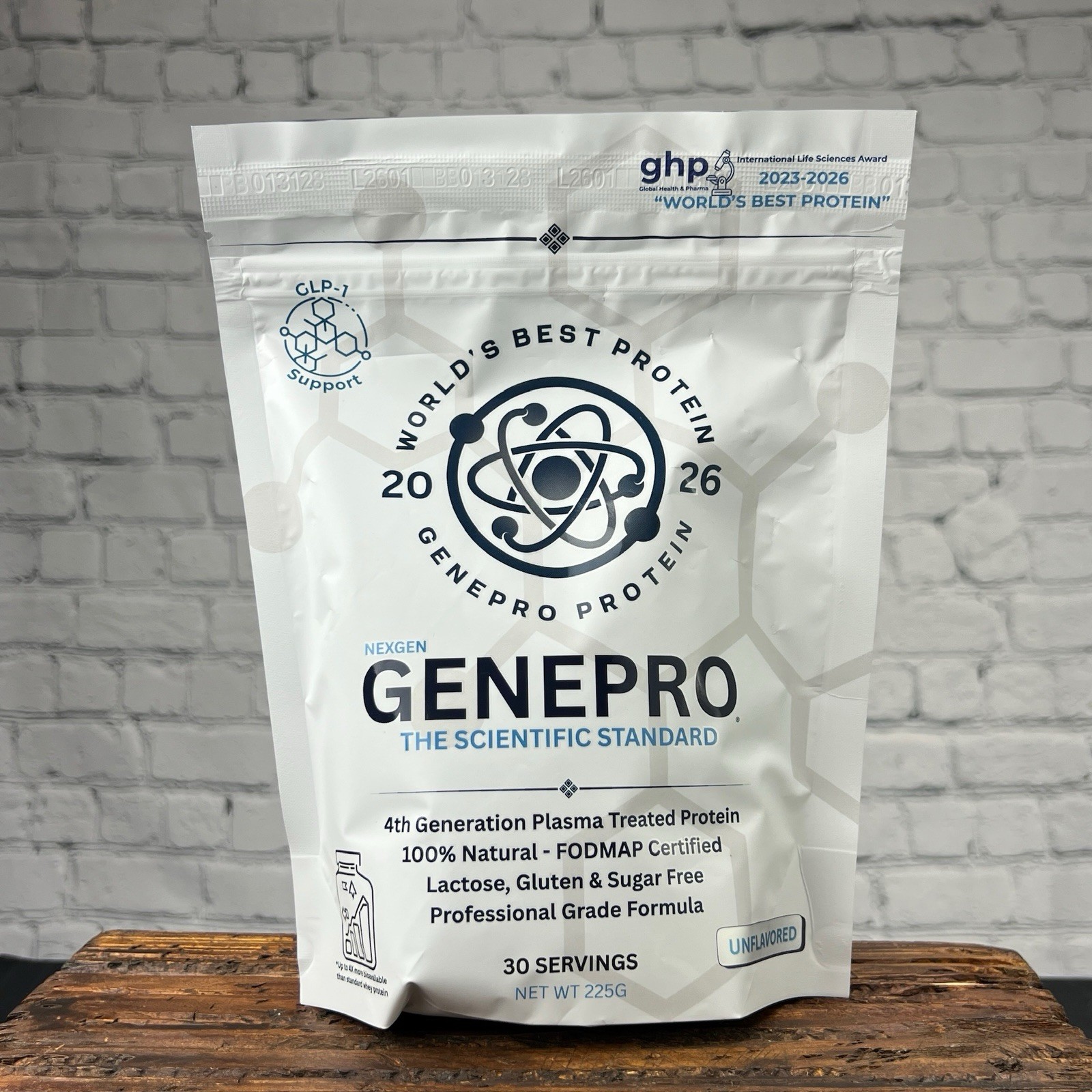 NexGen Genepro Unflavored Plasma Treated Protein Powder 225g (30 Servings)
