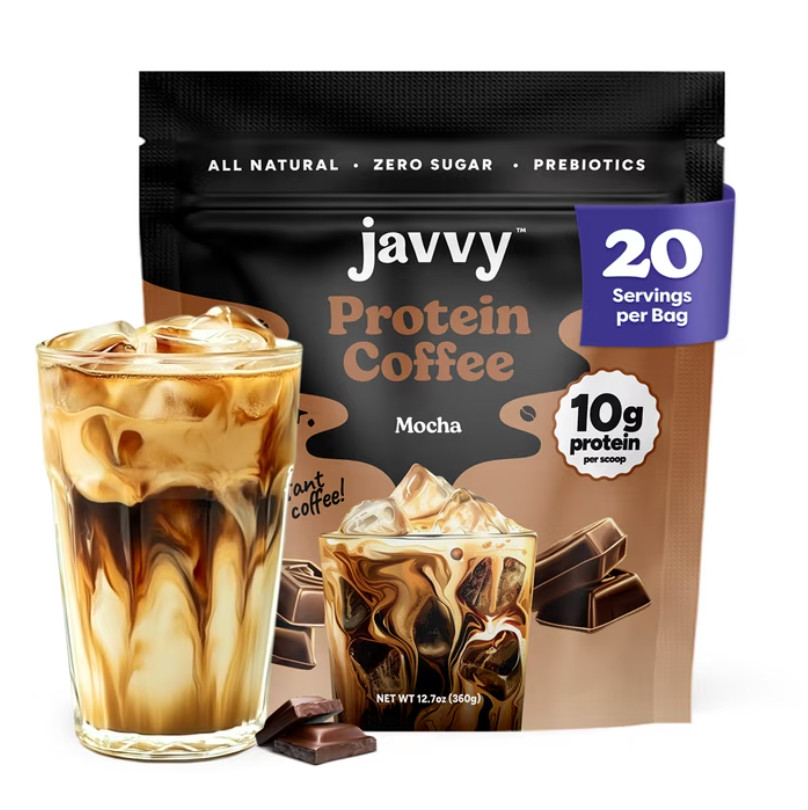 Javvy Protein Coffee Whey & Instant Coffee 20 Servings Mocha Flavour