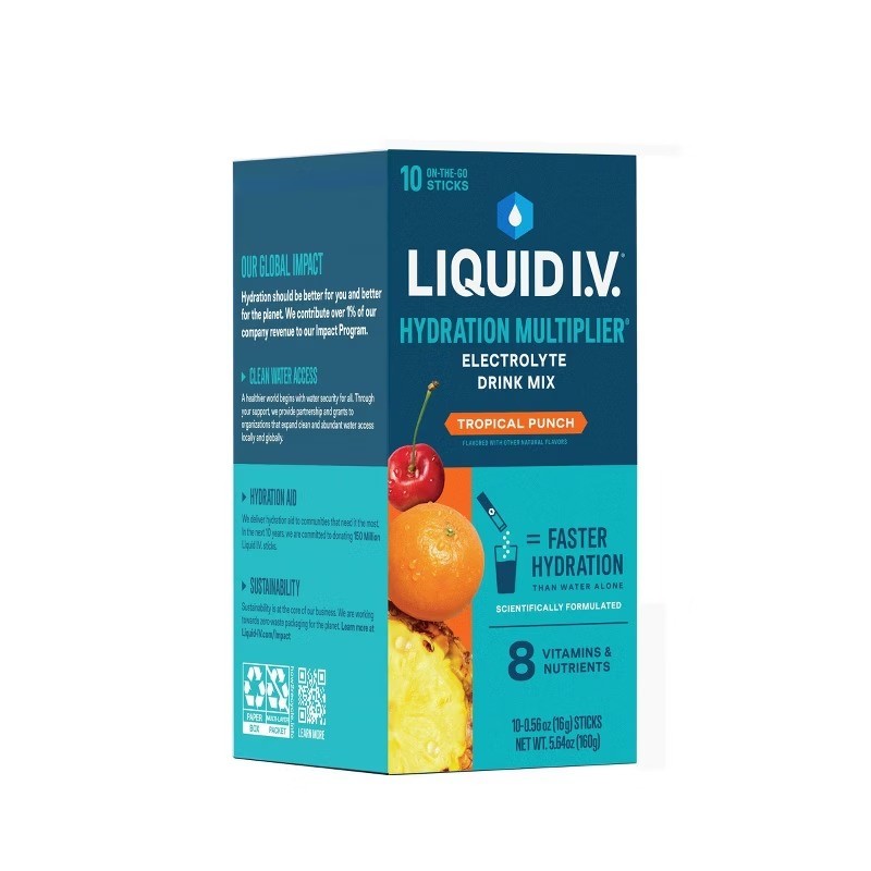 Liquid I.V. Hydration Multiplier Vegan Powder Electrolyte Supplements –