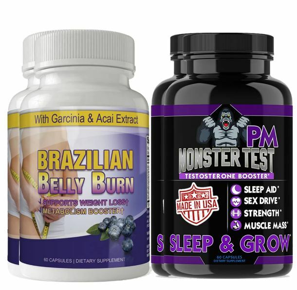 Ultimate Weight Loss Burn Fat Caps & Male Sexual Stamina Pills Combo Pack