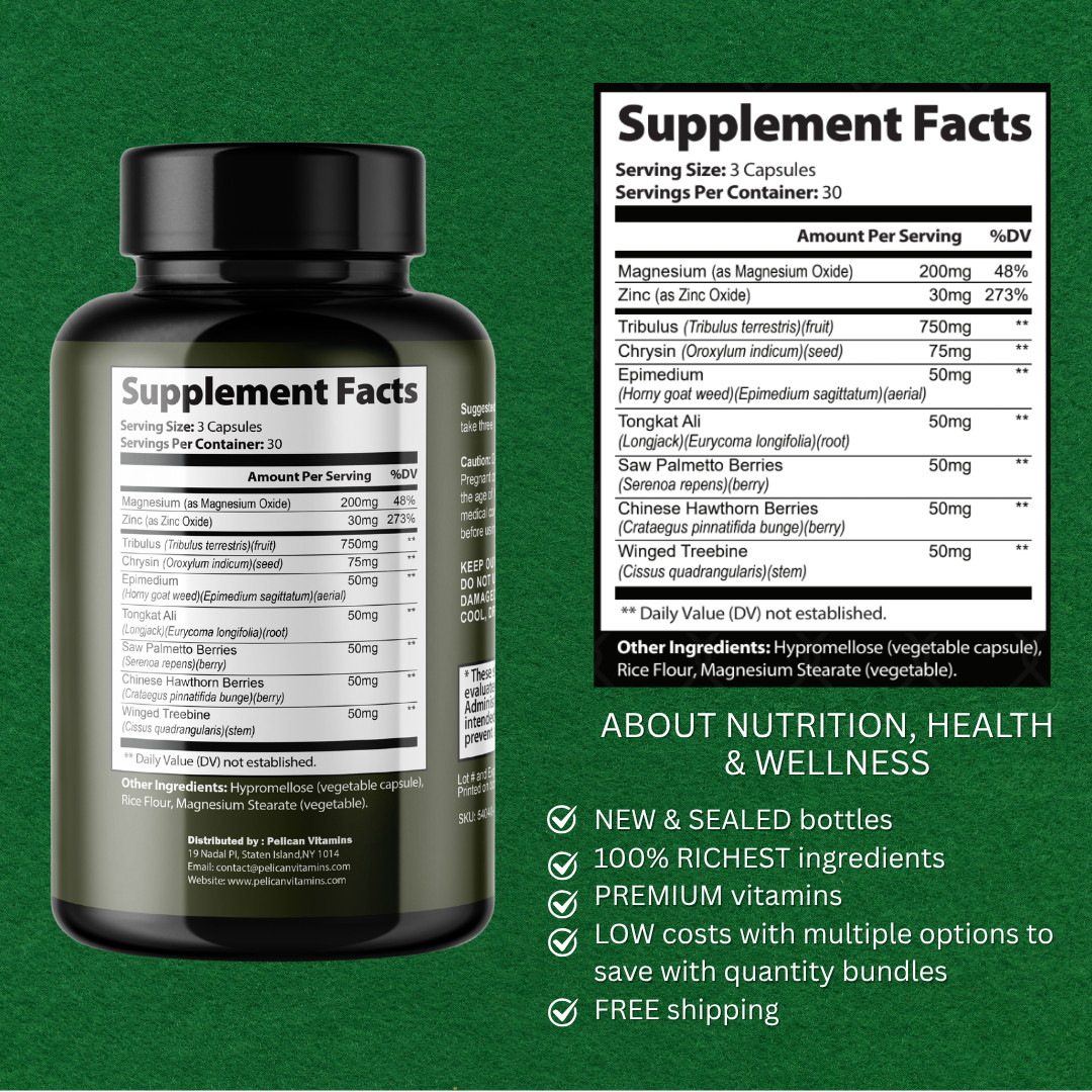 Berlin Protocol- Bodybuilding & Men’s Health Support- 4 Bottles- 360 Capsules