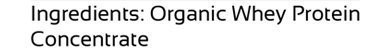 Raw Organic Whey Protein Powder, Grass Fed, Unflavored – 1 Ingredient, No Add…