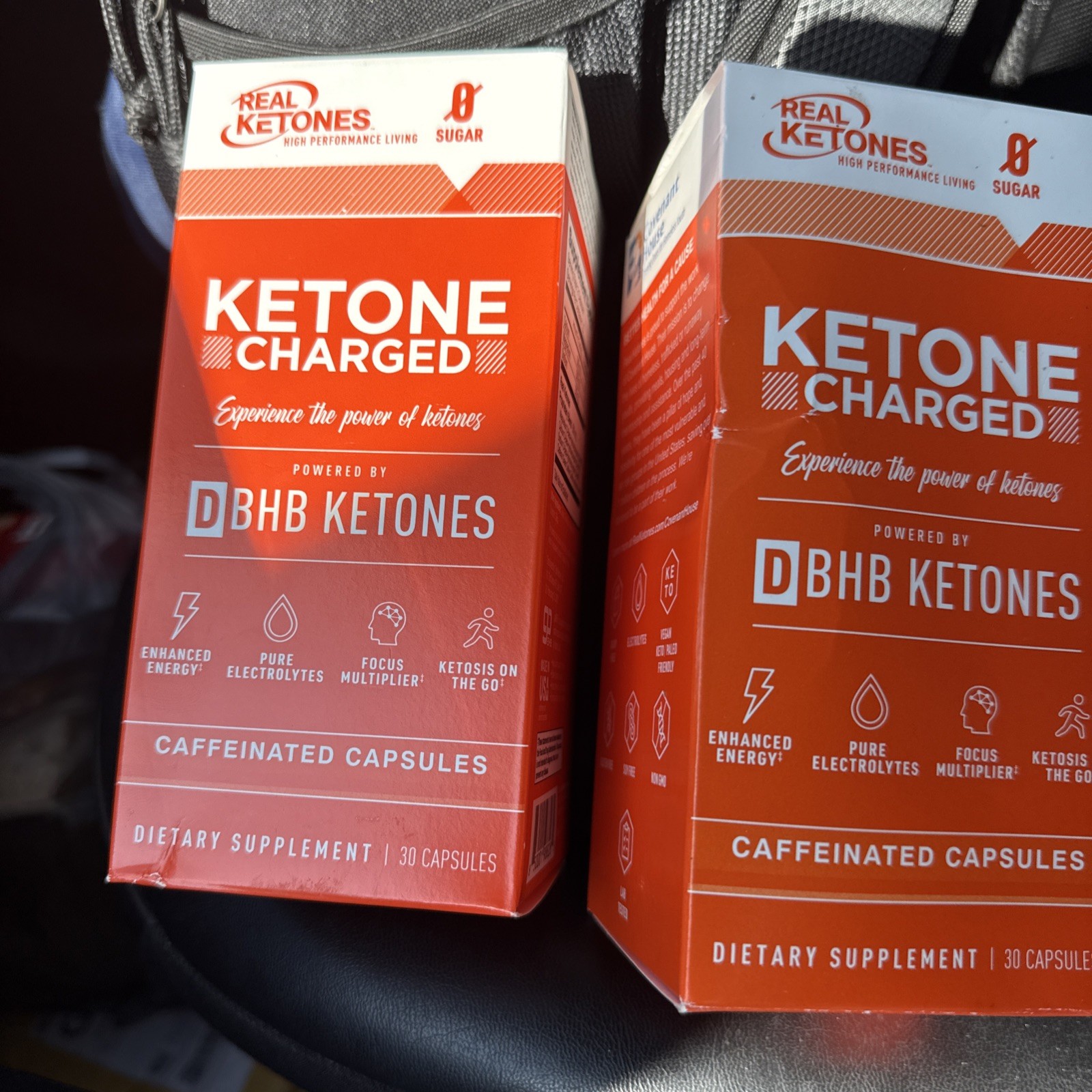 2-Real Ketones-Ketone Charged Powered By D BHB Ketones 30 Capsules Per Box