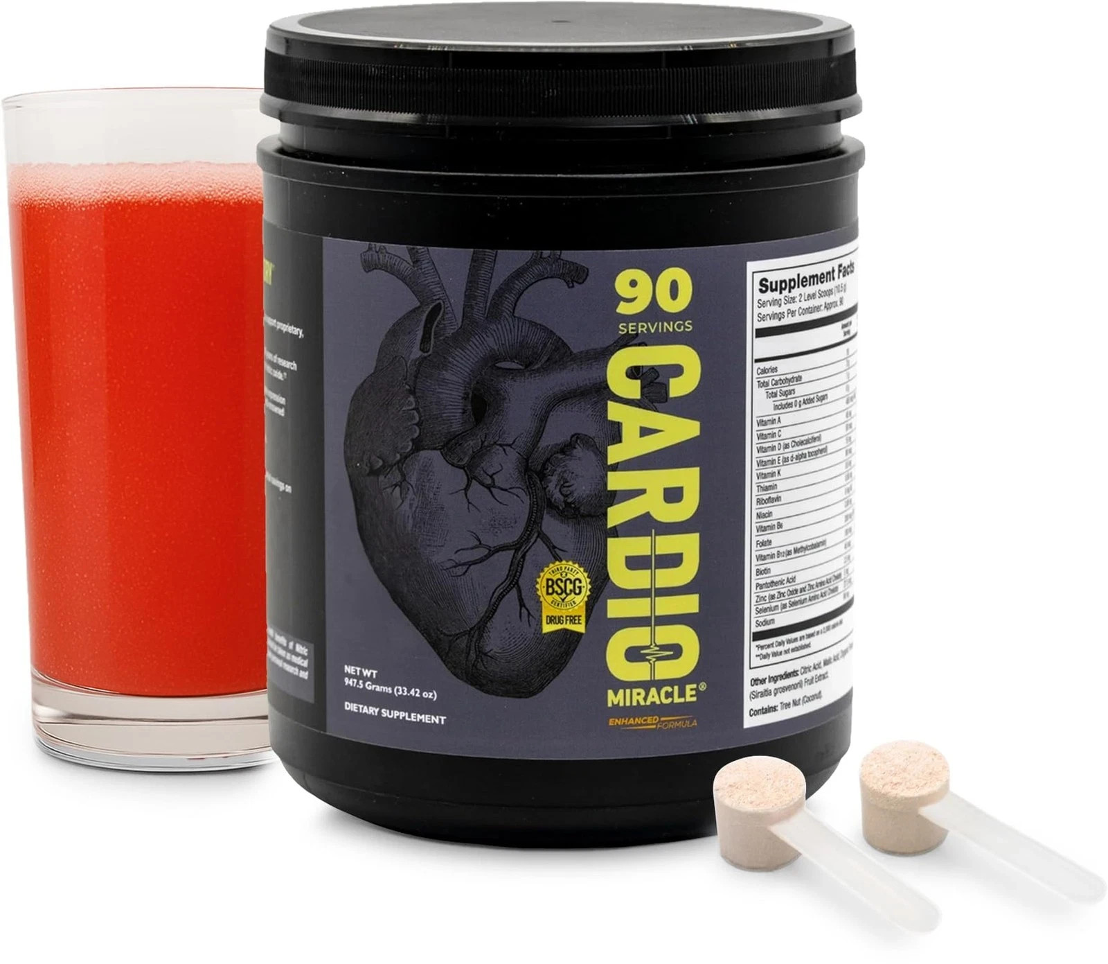 Cardio Miracle Nitric Oxide Supplement with Super Beets 90 Servings – Beet Ro…