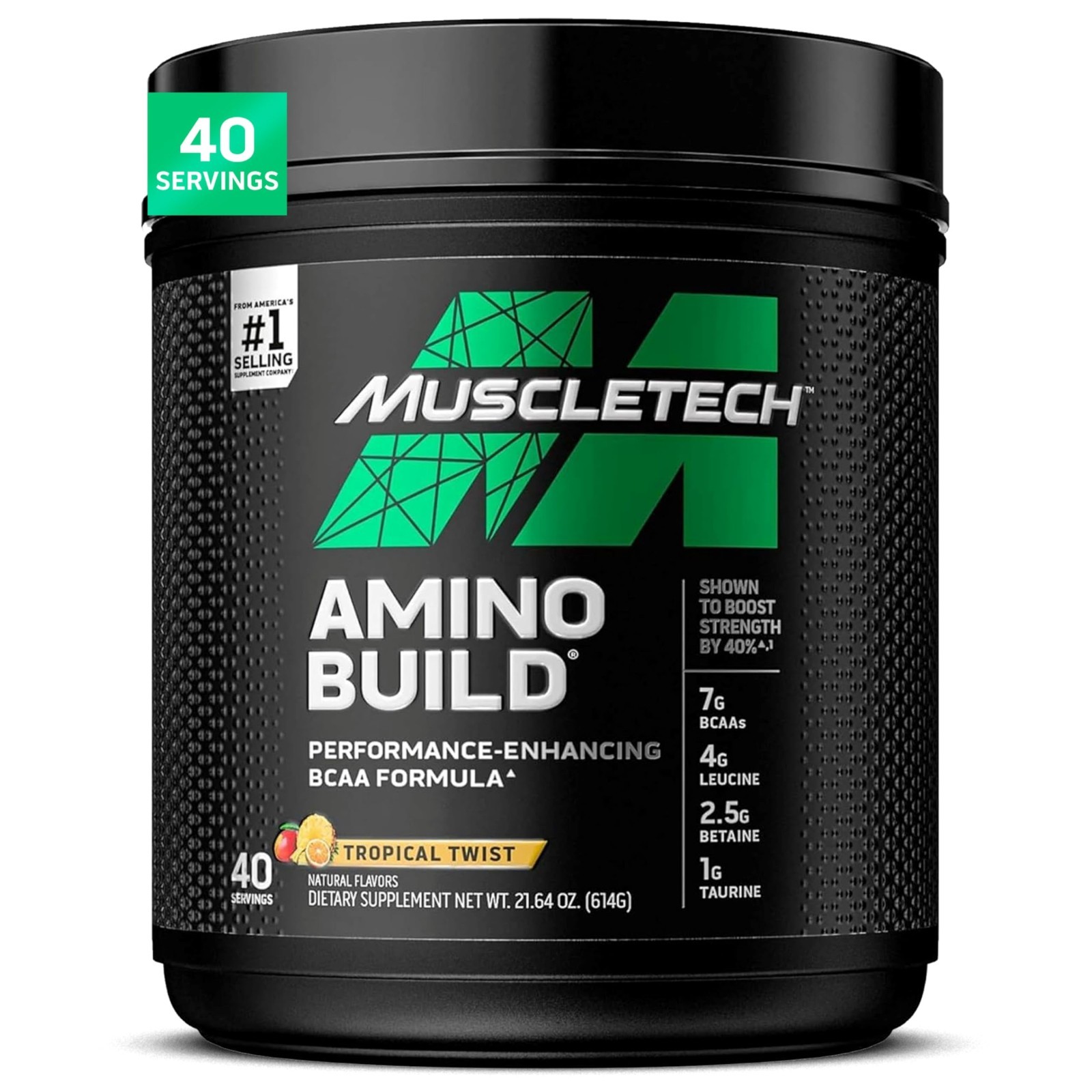 BCAA Amino Acids & Electrolyte Powder – 7g BCAAs, Build Lean Muscle, Boost Endur