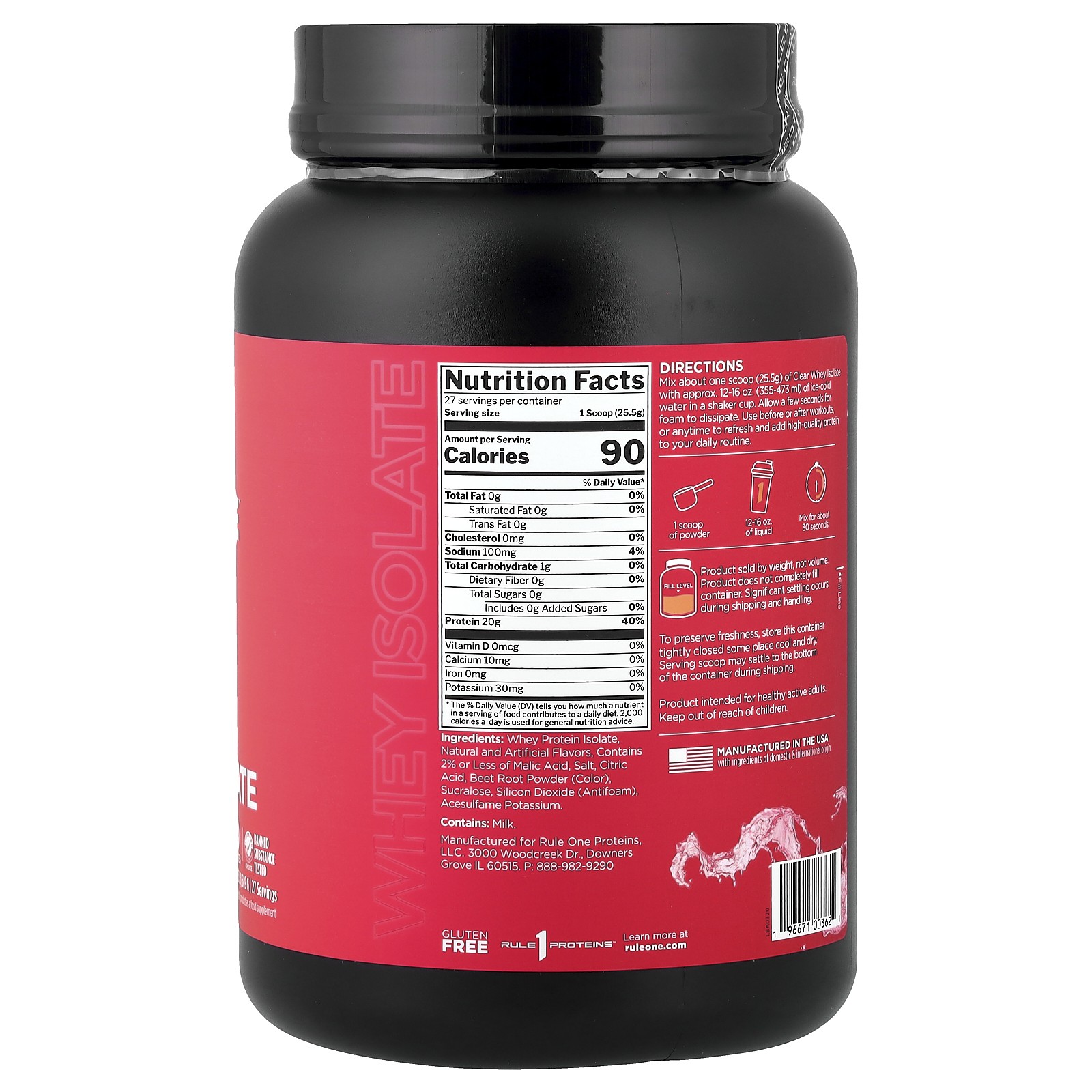 Clear Isolate™, Strawberry Lemonade, 1.52 lb (689 g)