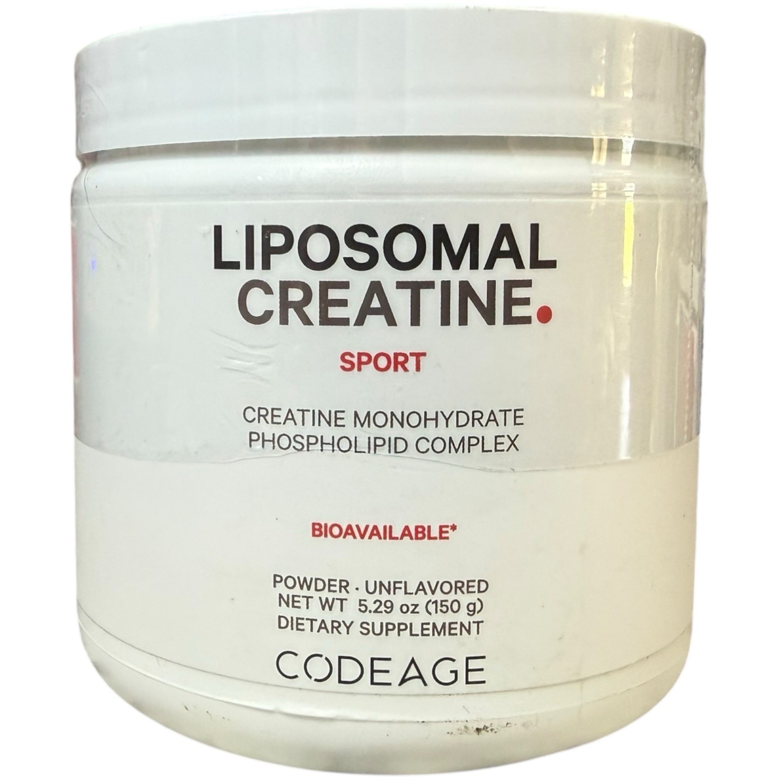 (2) Codeag Sport, Liposomal Creatine Powder, Unflavored, 5.29 oz (150 g) 09/2026