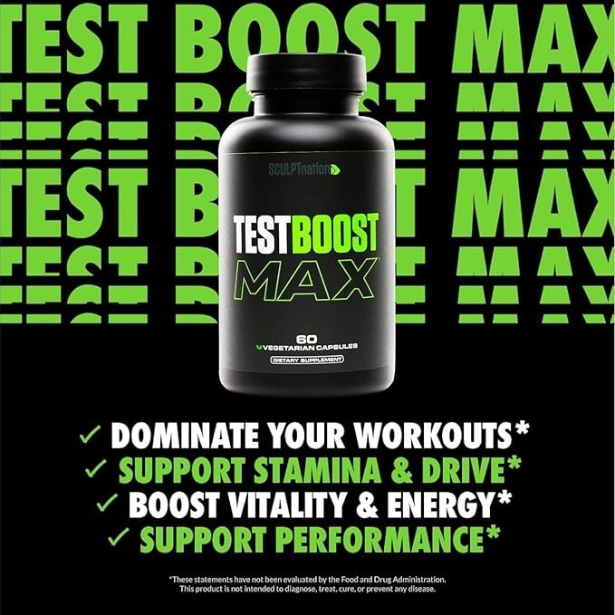 TEST BOOST Max Sculptnation Build Muscle New Men Fat Weight Loss Sealed