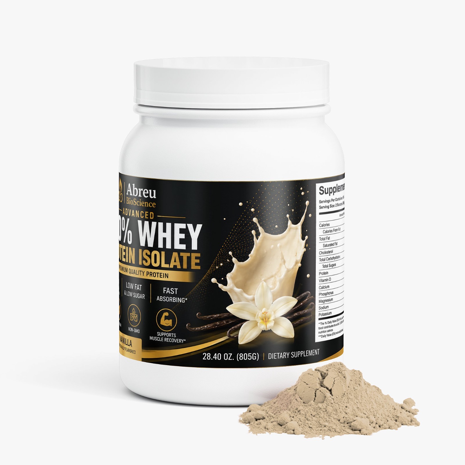 Advanced 100% Whey Protein Isolate (Vanilla)