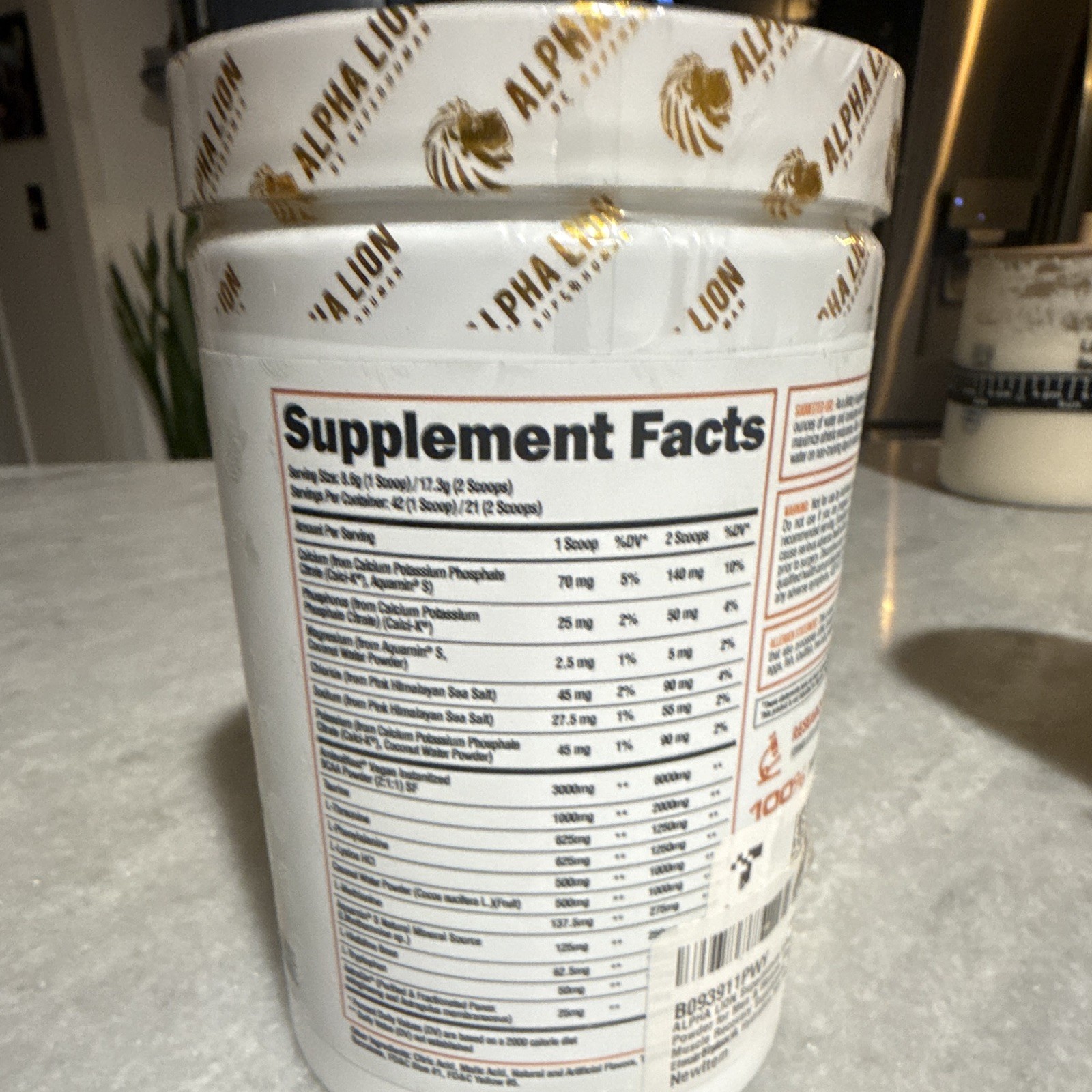 Alpha Lion Superhuman Intra BCAA & EAA Powder Leg Day Limeade 42 Serv