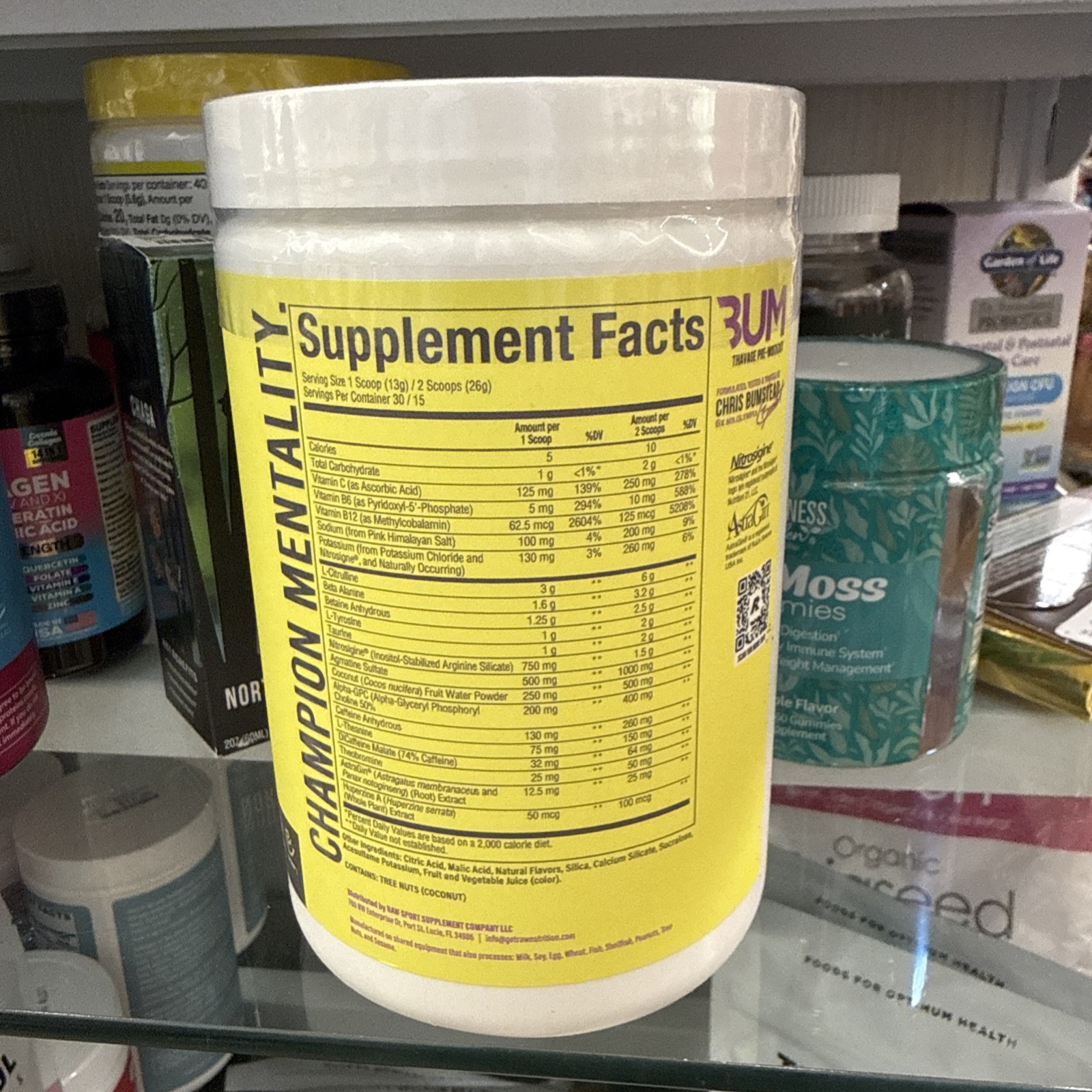BUM RAW Thavage Pre – Workout *Blackberry Lemonade Powder* 13.76 OZ. Exp: 06/27