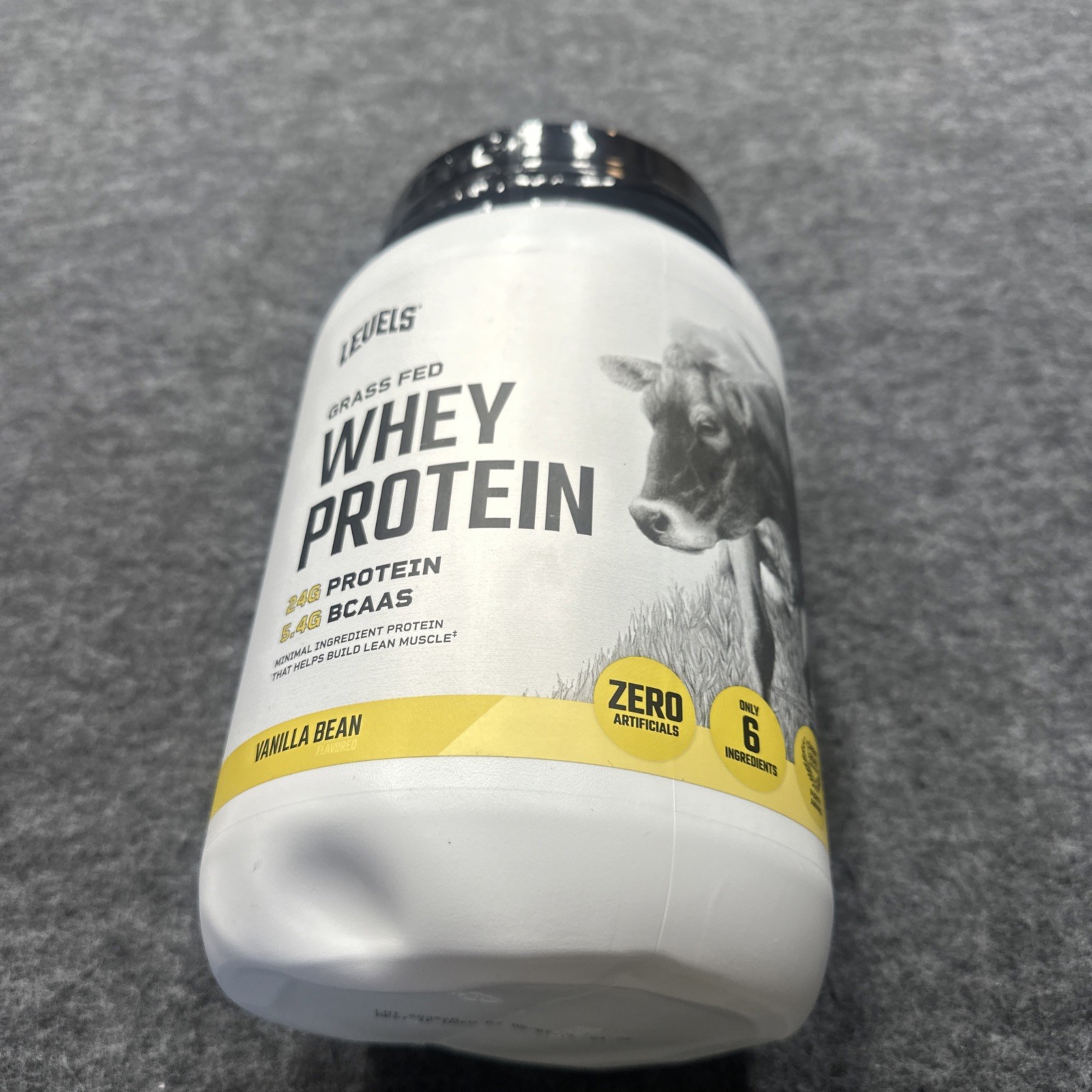 Levels Grass Fed Whey Protein Vanilla Bean 2LB 24g Protein