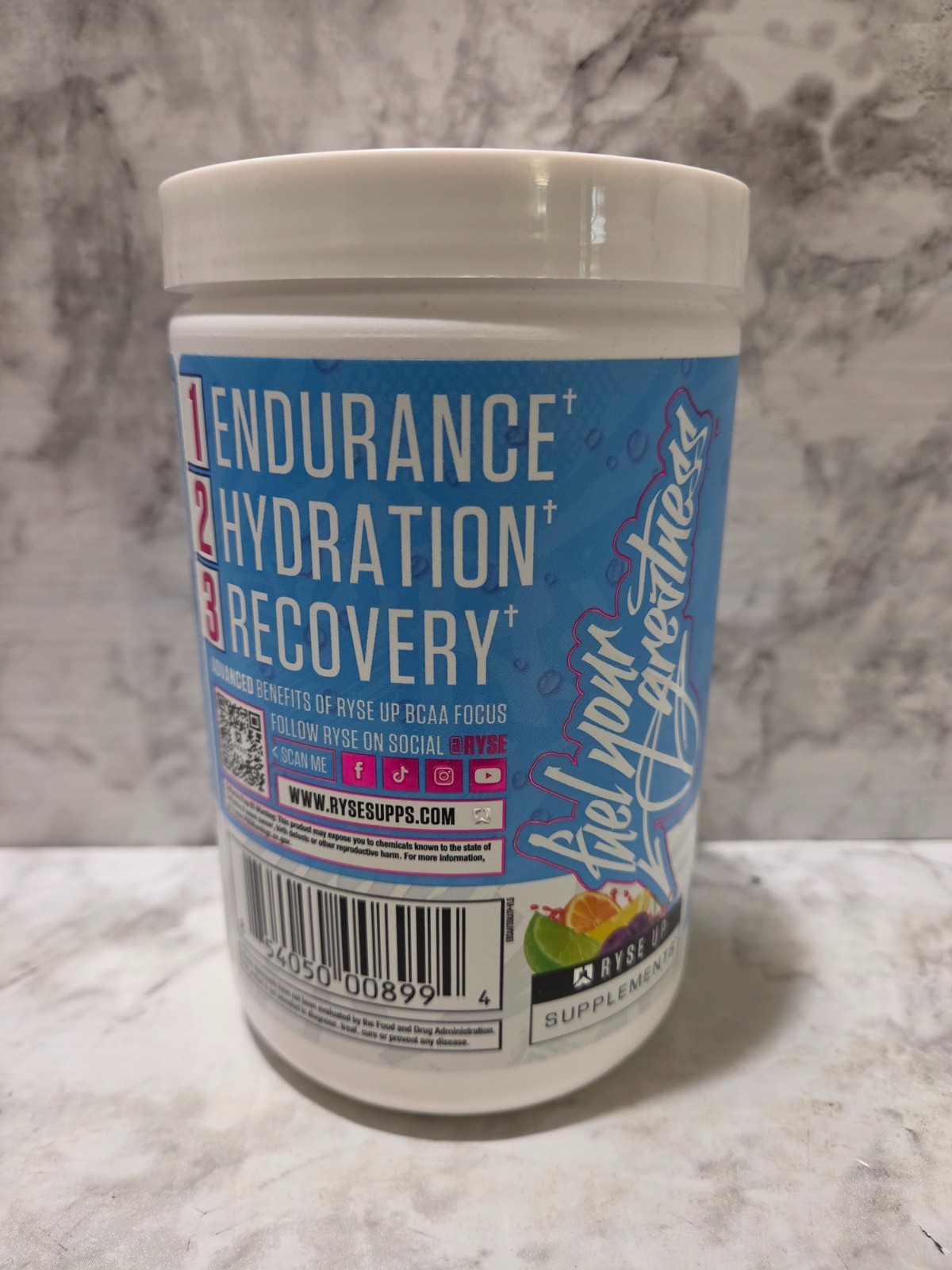 Ryse Element Series BCAA Focus Tropical Punch Kool-Aid 11.9 OZ 6/2027