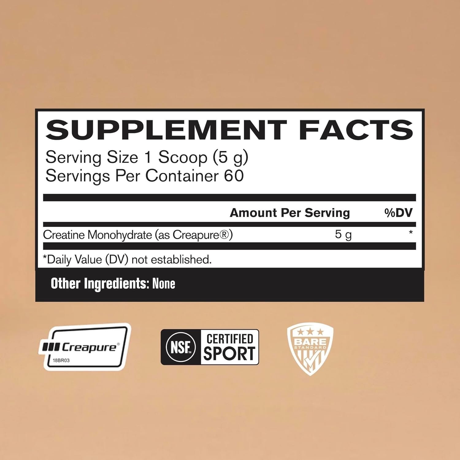 BARE PERFORMANCE NUTRITION BPN Pure Creatine Monohydrate Powder by Creapure 5…