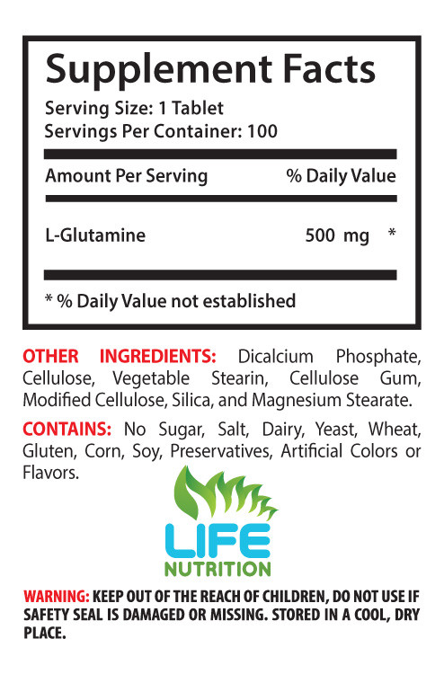 anti stress vitamin – PREMIUM L-GLUTAMINE 500mg 3B – intense exercise pills