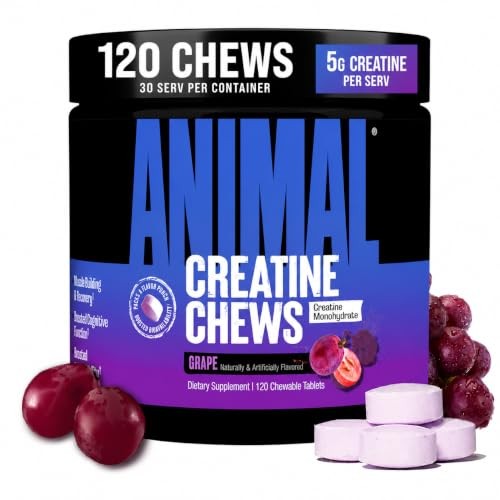 Creatine Monohydrate Chews 5g 120 Tablets Strength Power