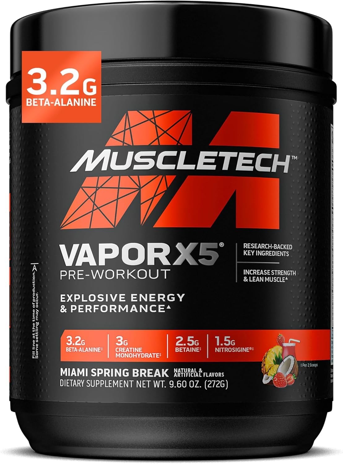 Vapor X5 Pre-Workout Mix – 30 Servings for Lean Muscle & Explosive Energy Boost