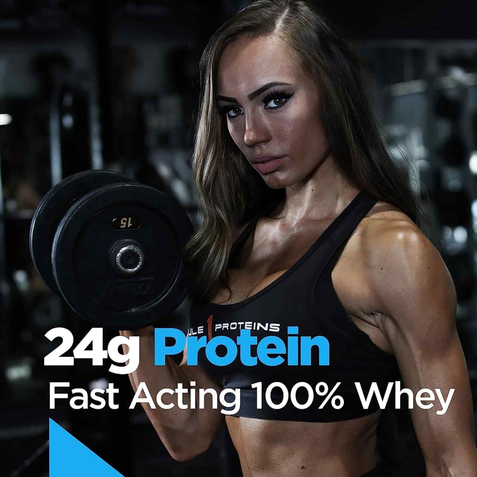 RULE 1 Whey Blend 68 serv Strawberry Banana 100% Whey Protein Blend 5.02lb