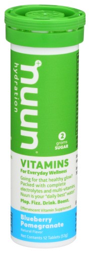Nuun Vitamin Blueberry Pomegranate 12 Tablet Pack of 8