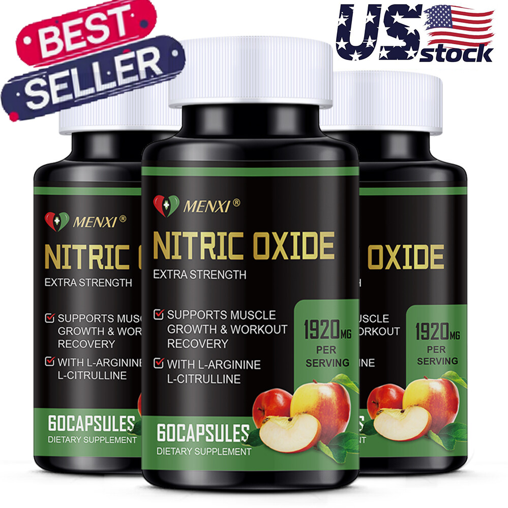 Nitric Oxide & Circulation Booster | L-Arginine, L-Citrulline | 180 Capsules