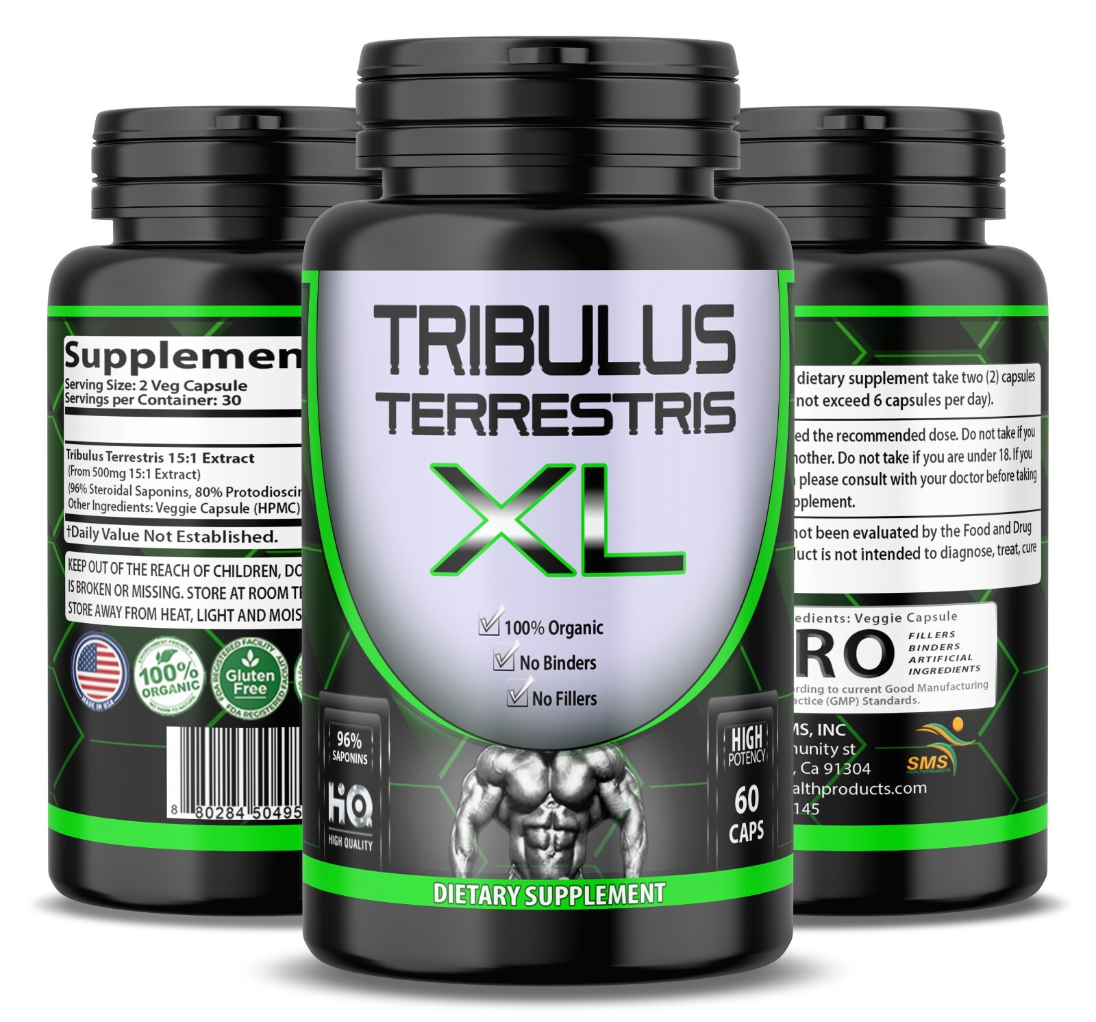 TRIBULUS TERRESTRIS 7500mg EXTRACT 96% SAPONINS WORKOUT SPORT SUPPLEMENT
