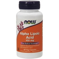Now Foods Alpha Lipoic Acid 100 Mg With Vitamins C & E 60vcaps