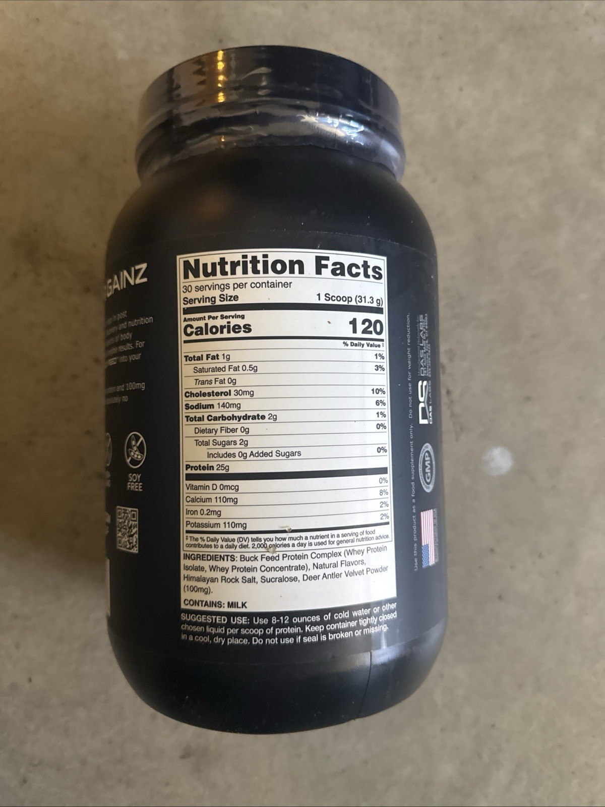 Bucked Up Whey Chocolate 🍫 30 Servings, 25g Protein, Hormone-free, 01/2027 Exp