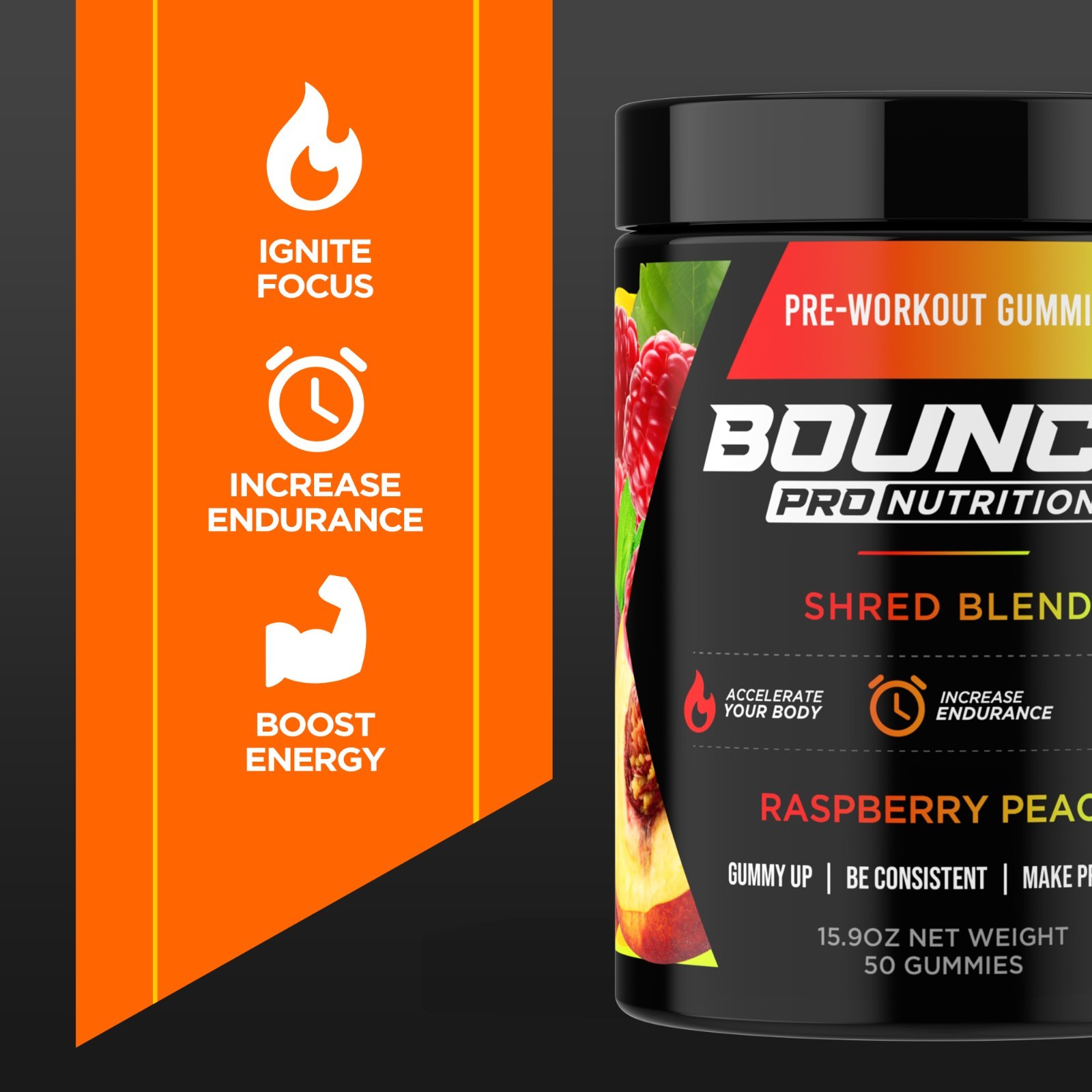 Pre-Workout Gummies – Shred Blend