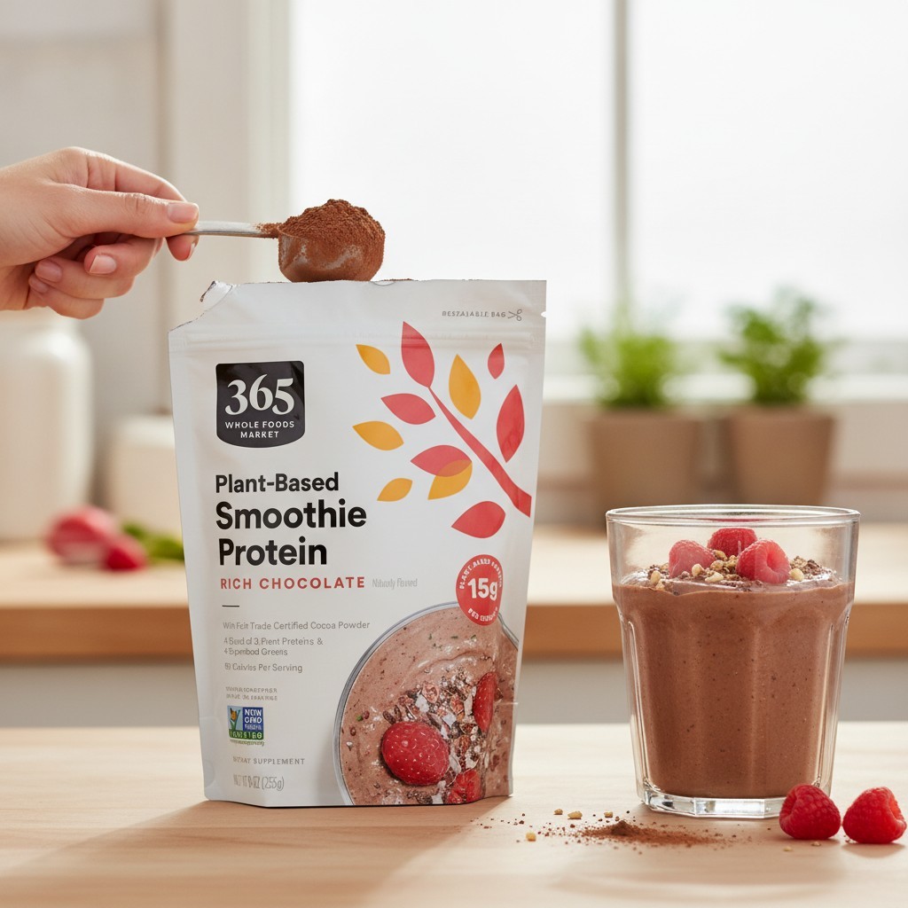Rich Chocolate Protein Powder Smoothie Mix, 9oz, Non-GMO & Nutritious