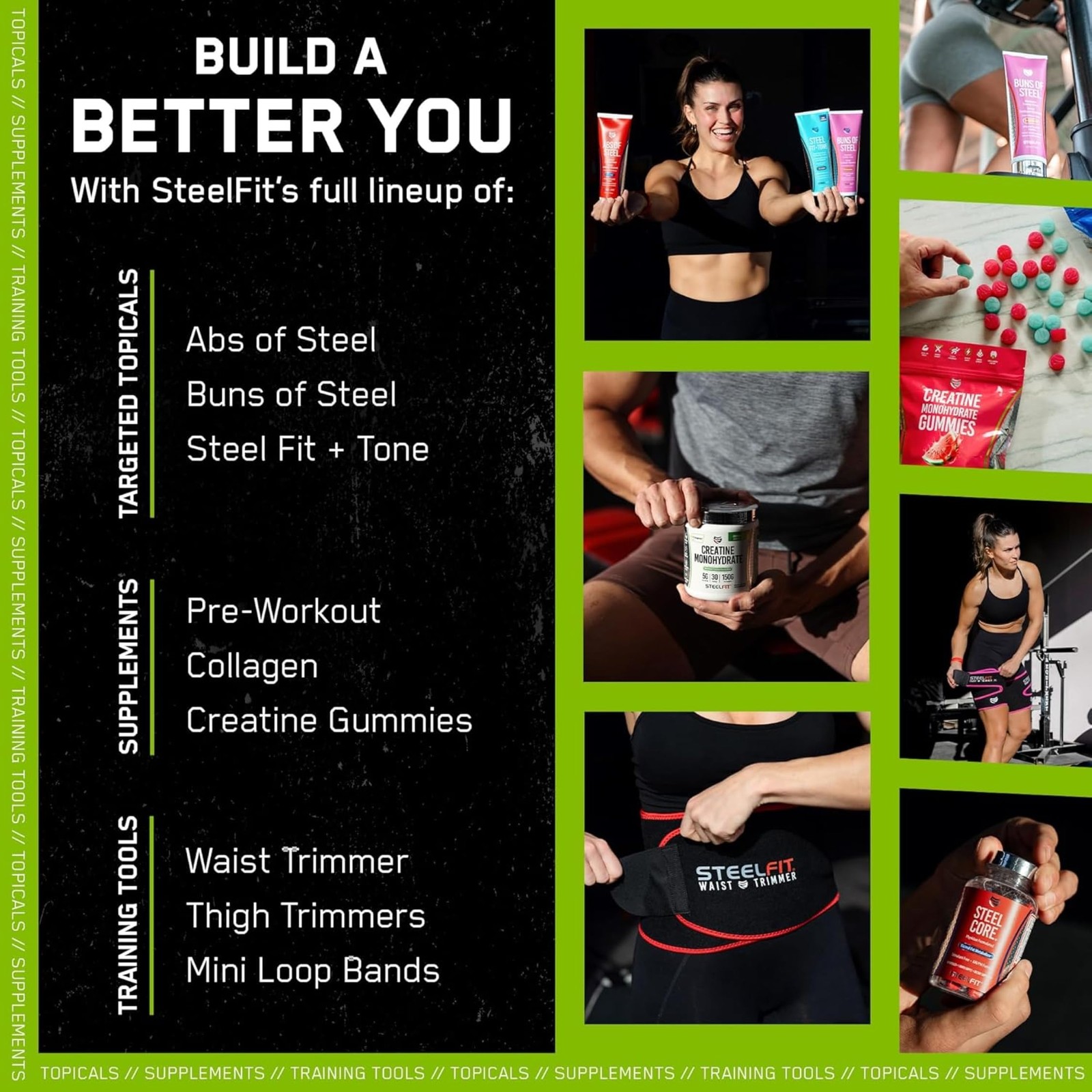 SteelFit Creapure Creatine Monohydrate Powder Unflavored – German Micronized …