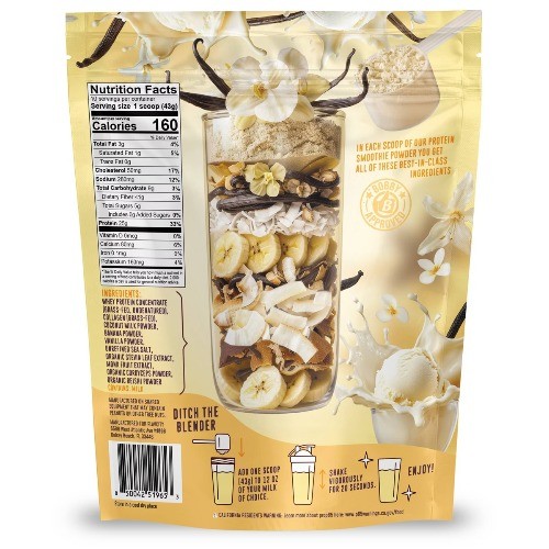 FlavCity Protein Smoothie Powder – 10 Servings – Vanilla Cream