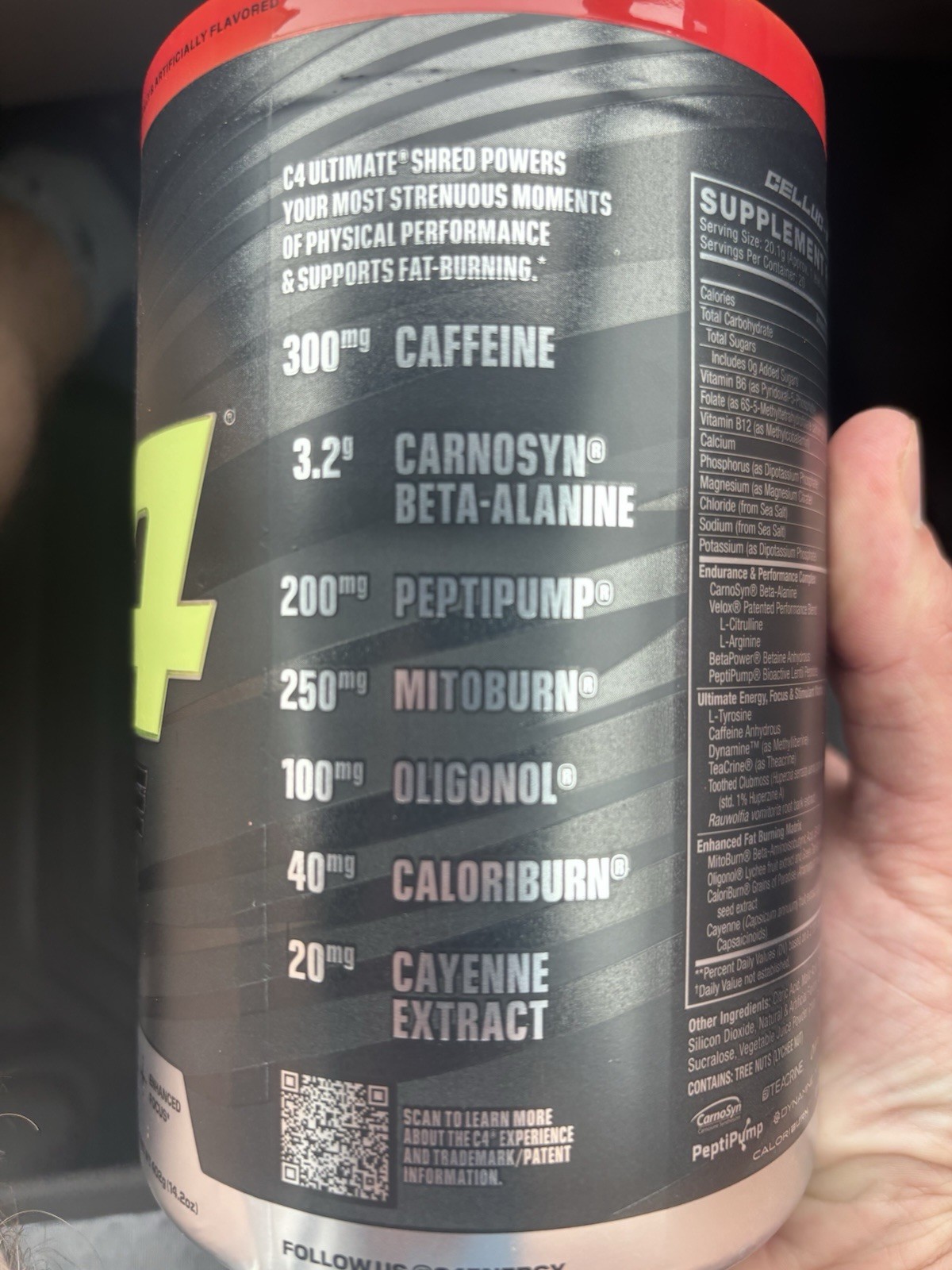 C4® Ultimate Shred, Pre-Workout, Cherry Limeade, 14.2 oz (402 g) EXP: 07 / 2026