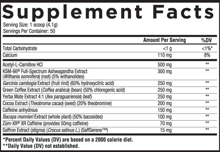 Core Nutritionals Core Burn Comprehensive Thermogenic Fatburner Powder (50) ALL