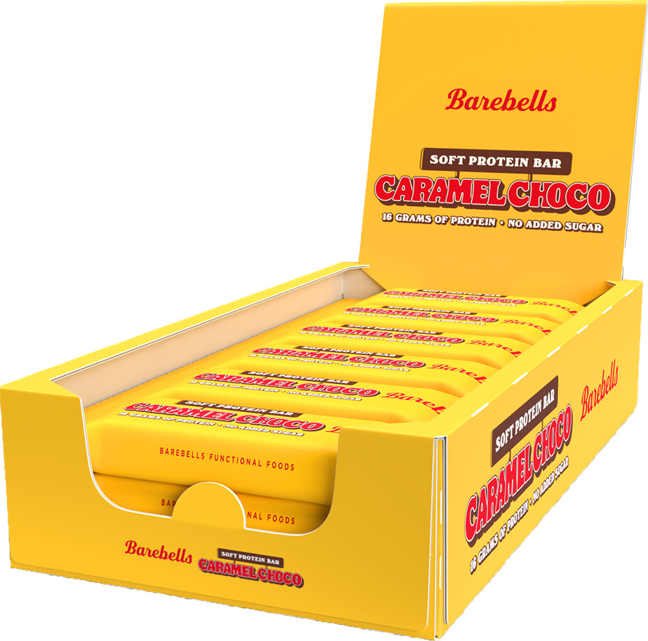 Barebells Soft Protein Bar Caramel Choco 12 Bars Barebell Bars Chocolate
