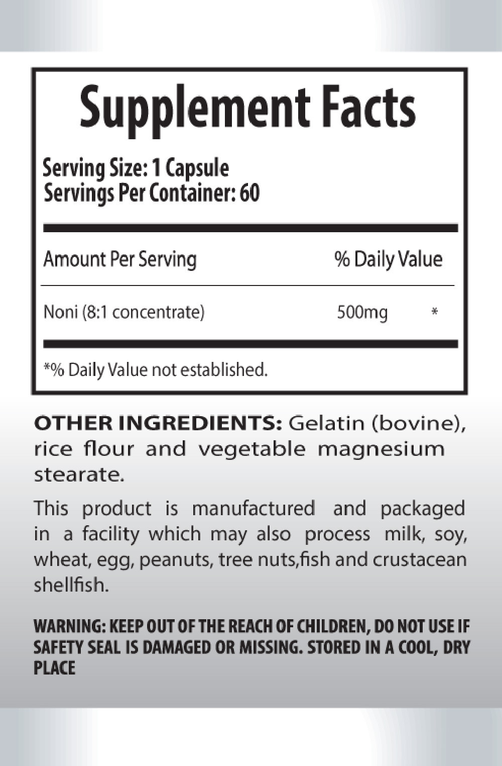 Energy focus – GRAPE SEED EXTRACT – NONI COMBO – noni powder pills