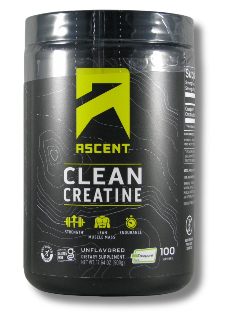 Ascent Clean Creatine Monohydrate Powder 5G Per Serving Creapure Creatine 100 Se
