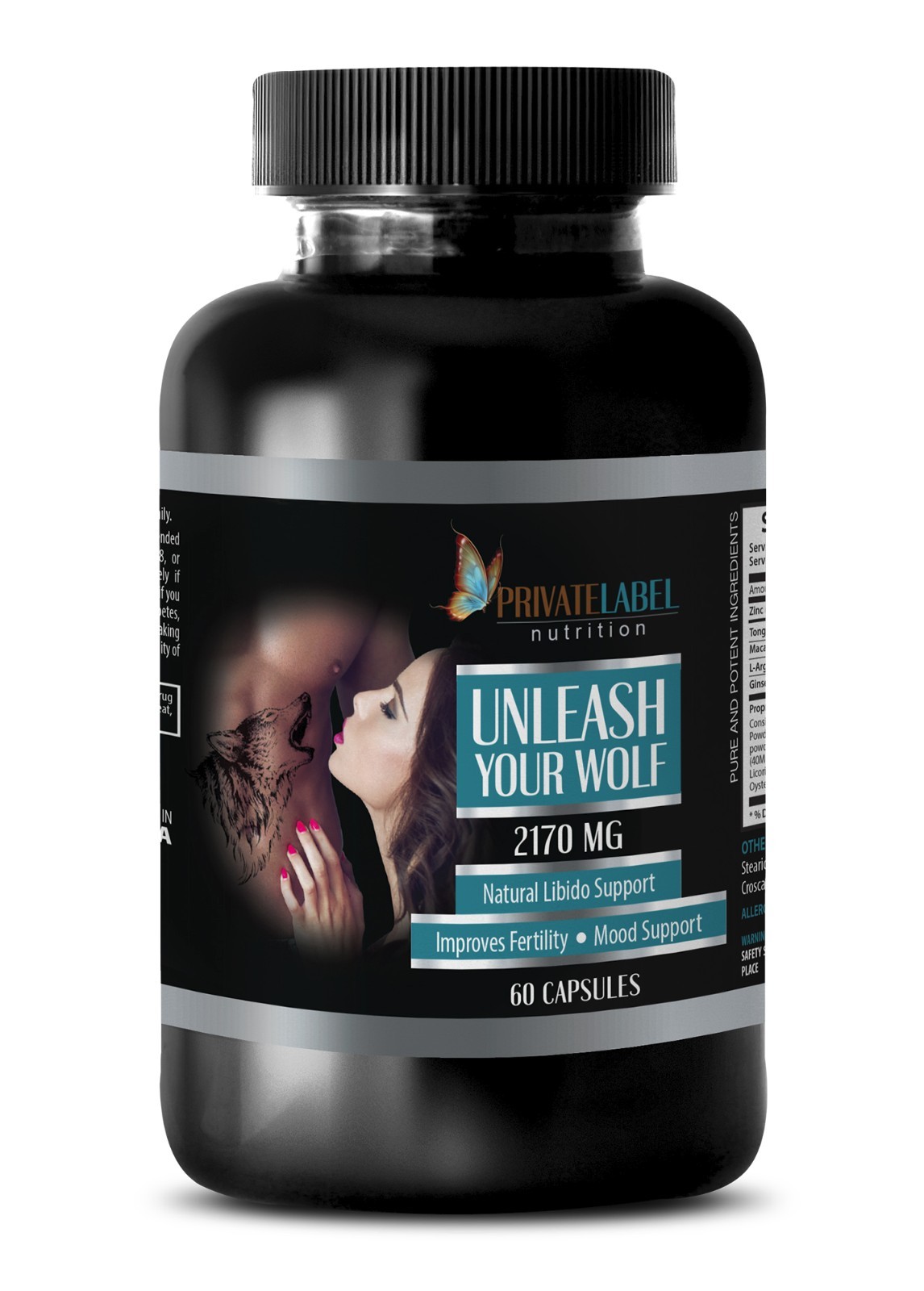 Unleash Your Wolf – Male Enhancement Sexual Drive Formula 1 Bottle, 60 Capsules